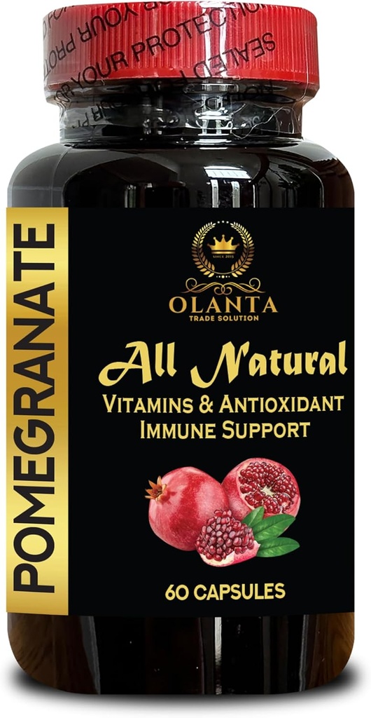 Estratto di melograno - capsule di melograno naturale per il supporto misto e pre allenamento per gli uomini e le donne, ltra ad alto assorbimento, supplemento dietetico - 1 bottiglia 60 capsule