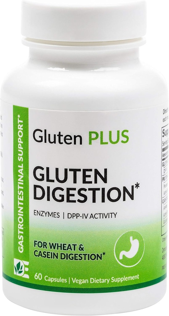Gluten Digestive Enzyme - Supporto Digestivo - Supplemento per la Digestione Gluten - Gut Health Support & Nutrient Absorption | 60 Count