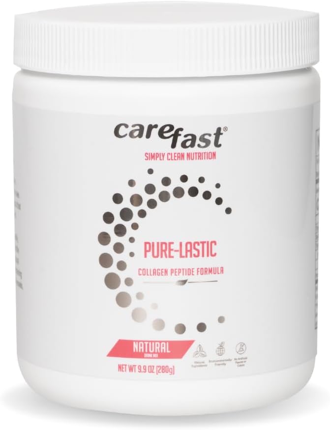 Peptidi di collagene puro-LASTIC, pascolo di erba Raised Nutritional Drink Mix Paleo Friendly, polvere di collagene idrolizzata per pelle, capelli e Nail Growth Support 9.9 once (280 g)