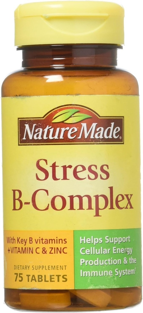 Natura fatta Stress B Complesso con zinco Dimensioni 75ct (Pacchetto di 2) 150 ct Totale