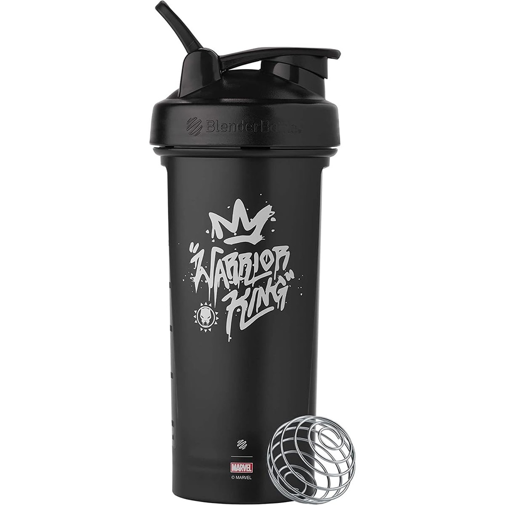 BlenderBottle Marvel Classic V2 Shaker Bottiglia perfetta per scuotere proteiche e pre allenamento, 28 once, Warrior King