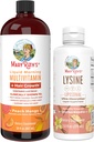 MaryRuth Organics Lysine Liposomal (Snickerdoodle) & Multivitamin Liquid + Hair Growth | Clean Label Project Verified® | Supporto immunitario, Bellezza e salute generale | Vegan, Non OGM, Gluten Free
