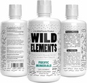 Elementi selvatici Gut Supporta miscela minerale acido Fulvic Derivato da depositi di piante antiche, Heal Gut Lining, Migliorare la cognizione e l'immunità, 70+ minerali, Tutto naturale, 32 oz