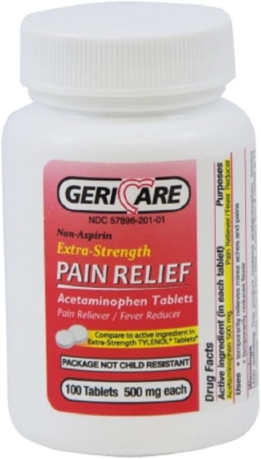 Mckesson 60-201-01 Rilievo del dolore Tablet 500 mg di resistenza - 12 bottiglie