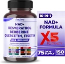 NAD+ Trans-Resveratrolo Berberine Quercetin Fisetin Milk Thistle - Made in Italy