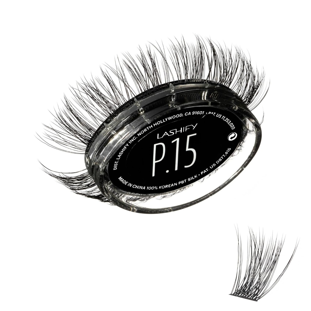 Lashify Plushy 15mm Gossamer Lashes in nero, facile fai da te False Lashes per un Voluminous ancora Look naturale