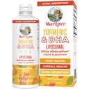 MaryRuth Organics | Liposomal Turmeric & DHA | Curcumin | Ginger Root Oil | Algal DHA & Vitamina E | Funzione cognitiva | Supporto del mood | Salute comune | Supplemento liquido | 15.22 oz