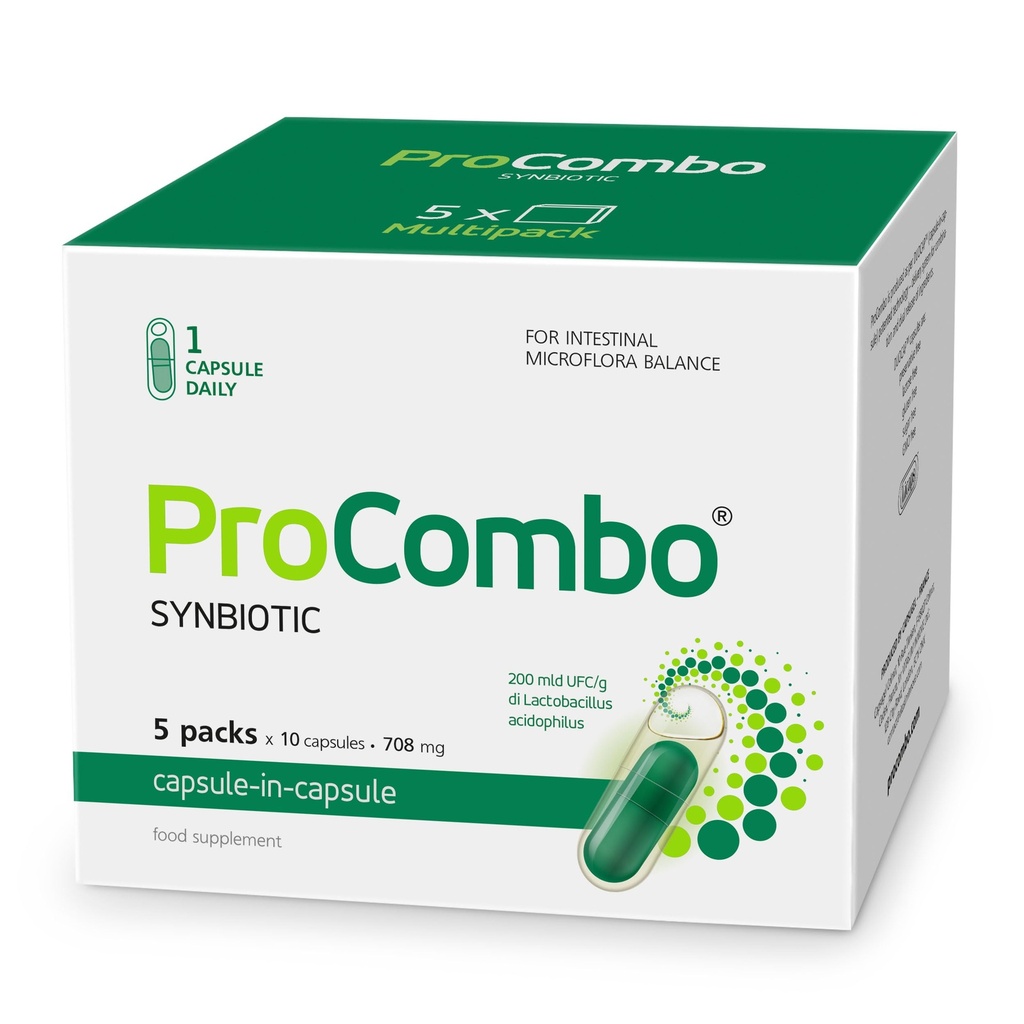 Lo Smart Synbiotic con consegna mirata di The Good Bacteria. Doppio capsule e formula liquida per risultati rapidi. 1 capsula al giorno (pacchetto di 5)