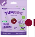 Tumeez Organic Lollipops for Upset Stomach Relief, Variety Pack Perfetto per l'indigestione, bruciore di stomaco e altro ancora mentre Degustazione Grande, Uva & Aroma di mela, 28 Conte