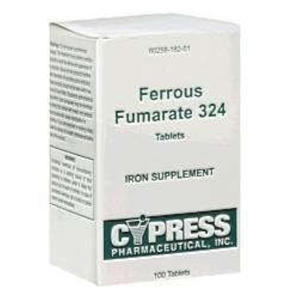 Cipresso Ferroso farmaceutico Fumarato 324 compresse, Boxed, 100ct