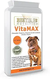 Bestia K9 Nutrizione VitaMAX chewable Dog Multi-Vitamin e Trace Minerals. Integratori Premium Quality Dog. Made in Europe.