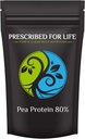 Prescribed For Life Pea Protein - Natural Non-GMO Canadian Yellow Pea Protein Concentrate Powder - 80% Protein, 12 oz (340 g)