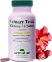 Semaine Urinary Tract Cleanse & Protect – 30 ct, Integratore di supporto della vescica per le donne, Flushes Urinary Tract. Combina Cranberry Proanthocyanidins con Hibiscus.