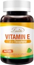 Lovita Vitamin E 400 IU Softgels, Natural 268 mg (come D Alpha Tocopherol), Vegan per pelle sana, capelli, unghie e sistema immunitario, 60 Softgel vegetariani