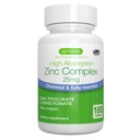 Igennus Clean Chelated Zinc 25mg con Rame, Picolinato e Bisglicinato completamente reagito, Complesso ad alto assorbimento, Supplemento per le donne e gli uomini, Lab verificato, Non OGM, Immune & Skin Support, 6 mesi di fornitura