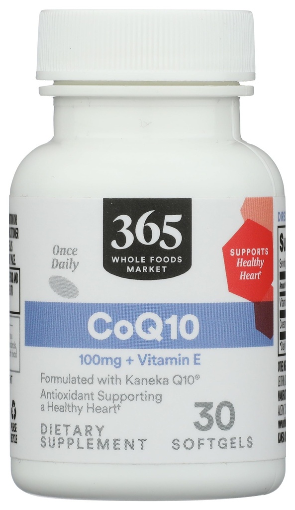 365 da Whole Foods Market, CoQ10 100 MG Plus Vitamina E, 30 Conte