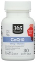 365 da Whole Foods Market, CoQ10 100 MG Plus Vitamina E, 30 Conte