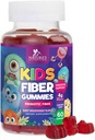 Gummie di fibre per bambini, supplemento giornaliero di fibra gommosa da 4g, supporto per la salute digestivo prebiotico - fibra solubile basata sulle piante della natura, supporta la regolarità e la digestione per i bambini non OGM - 60 Gummies