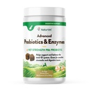 NaturVet Advanced Probiotics & Enzymes, PB6 Dog Soft Chews per aiutare gli stomach sensibili e le questioni digestive, Hickory Smoked Bacon Flavored Pet Supplement per i cani oltre 6 settimane, 70 Conte Jar