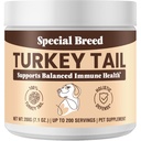 Tail Mushroom tacchino per cani - Tail tacchino biologico per cani Mushroom polvere per Respiratorio, Immunità, Digestione - Lipoma Lumps e Bumps Supplement, No Fillers - 200 Grammi