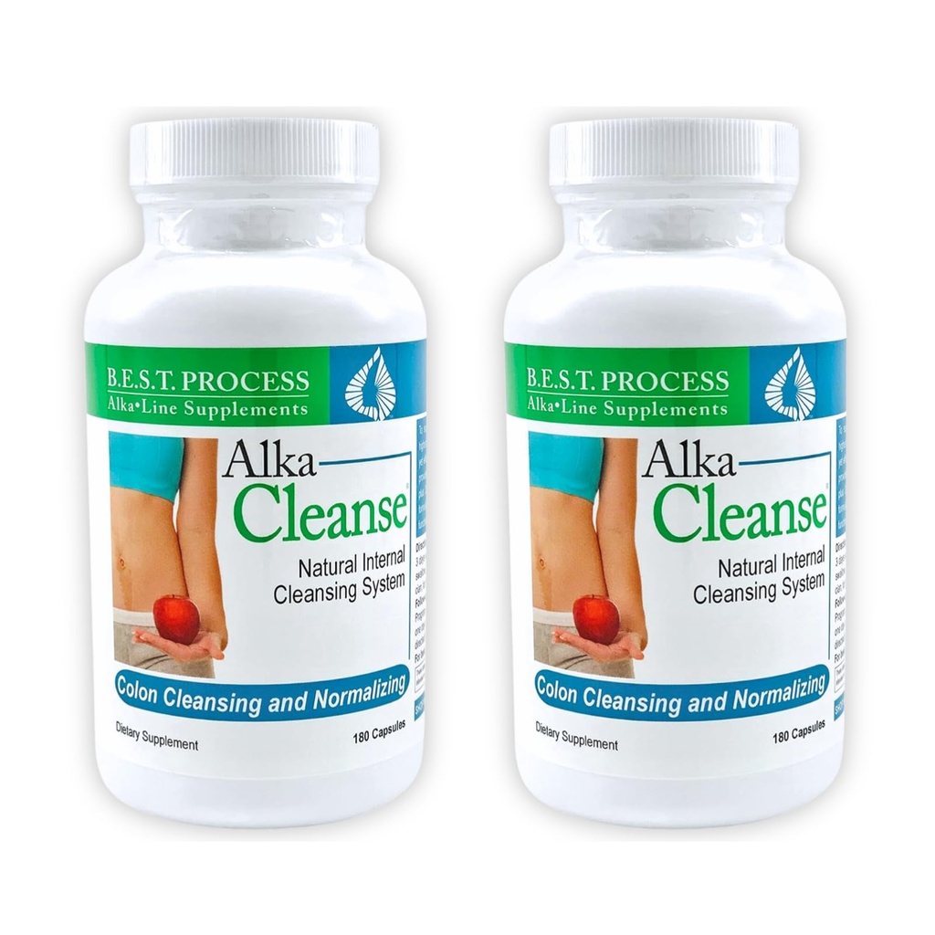 Alka•Cleanse Miglior processo Alkaline — Herbal Detox Colon Cleanse & Digestive Distress Formula — Psyllium Husk, Probiotics, Enzimi & Erbe (2)
