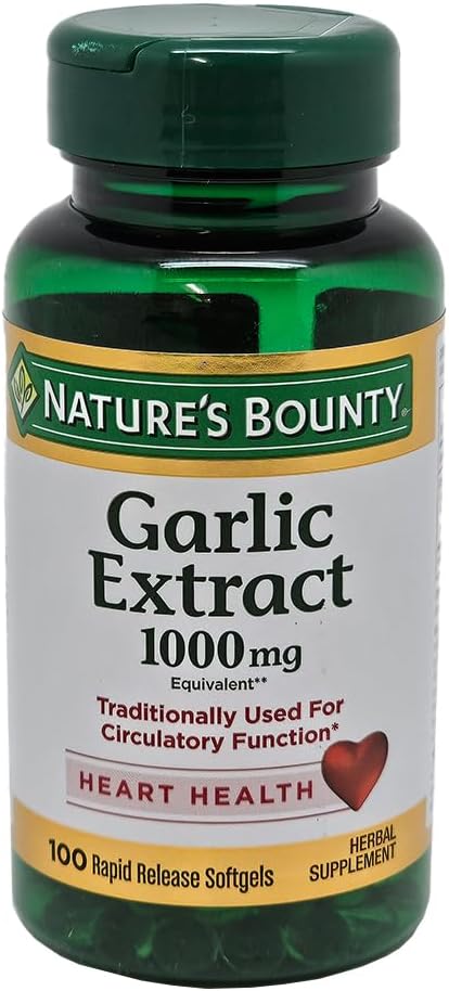 Aglio Bounty della natura 1000 mg Softgels 100 ea