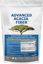 Polvere di fibra di acacia avanzata Bundle 2.5 Ibs (40oz) Soluble Fiber Leaky Gut Repair Powder + Organic Sodium Bicarbonate Alkaline Supplemento per Alkalinity 2LB