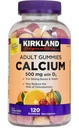 Kirkland Firma Calcium masticabile con Vitamina D3 Adult Gummies, 120 ct x 1 Bottiglia