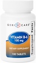 GeriCare Vitamina B-6 100mg, 100 compresse – Supporto nutrizionale giornaliero per la funzione sana del cervello, miglioramento dell'umore, salute circolatoria e metabolismo – aiuta a combattere la fatica e promuove il benessere generale