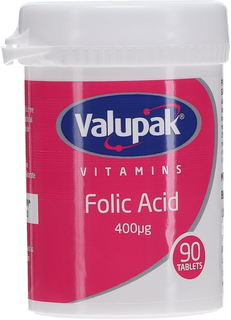 Valupak Vitamins Integra l'acido folico 400mg 90 compresse