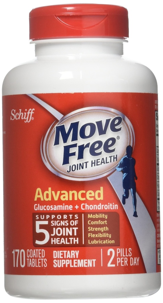 Schiff Move Free Joint Health Integratore alimentare, Advanced Glucosamine Chondroitin 170 compresse