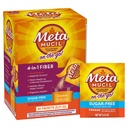 Metamucil On-the-Go Packets, Sugar-Free, 44 Packets, 4-in-1 Psyllium Husk Fiber Supplement, Arancione aromatizzato, Serve individuali Grande per il viaggio, Fibra Supplemento per la salute e la regolarità digestiva