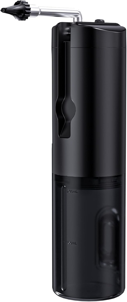 Kit di rimozione della cera dell'orecchio Premium - Strumento di pulizia dell'orecchio impermeabile IPX7 con display a LED trasparente, sistema di irrigazione dell'orecchio elettrico ricaricabile USB, strumento di pulizia dell'orecchio elettrico sicuro ed efficace