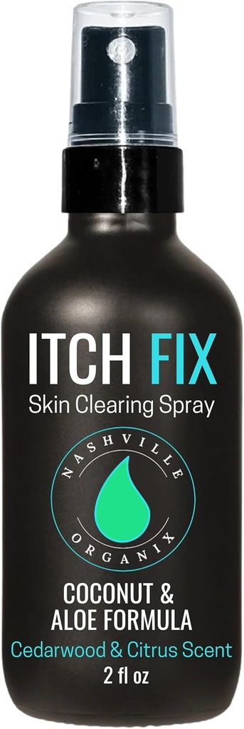 Dr. A's Itch Fix Skin Clearing Spray | Athlete's Foot & Jock Itch Solution | Itching Relief for Groin, Feet, Ingredienti naturali e oli essenziali | Odor Eliminator 4oz