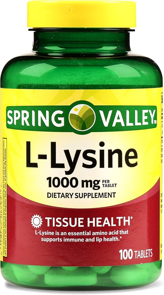 Spring Valley - L-Lysine 1000 mg, 100 compresse