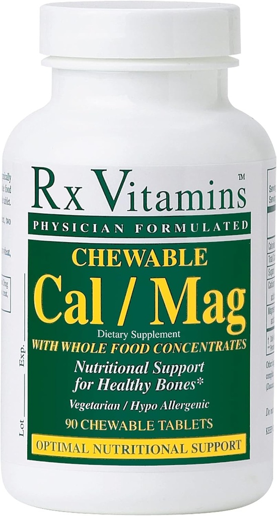 Rx Vitamins Chewable Calcium/Magnesium Tablets, 90 Conte