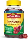 Probiotici digestivi e energia B12 Gummies, Probiotici per donne e uomini, 50 Gummies Probiotici, 25 giorni di alimentazione