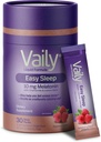 Vaily Liquid Melatonin 10mg, Estratto di Balm di limone Cicli di sonno migliorati - Supplementi di sonno aromatizzati al lampone, Liquido per gli adulti - Estratto di camomilla Natural Sleep & Relax Aid - 30 Doses