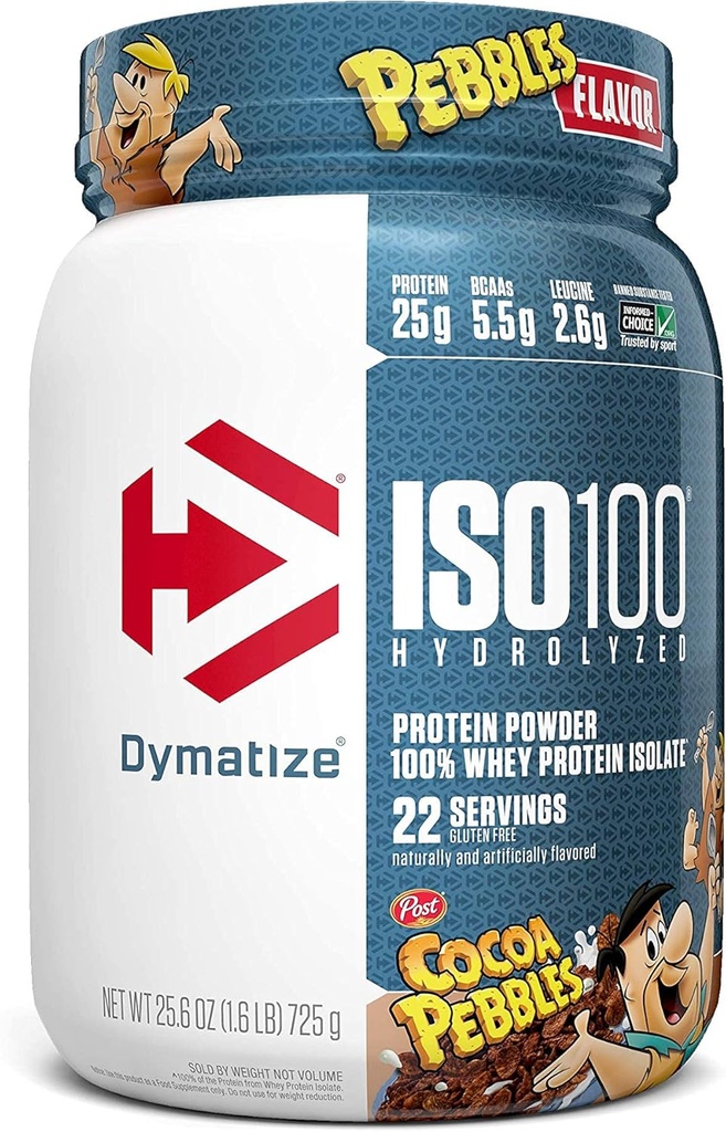 ISO100 Hydrolyzed 100 Whey Protein Isolate Cocoa Pebbles (1.4 Lbs. / 20 Serve)