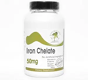 Iron Chelate 50mg ~ 100 capsule - No Additivi ~ Integratori di natura