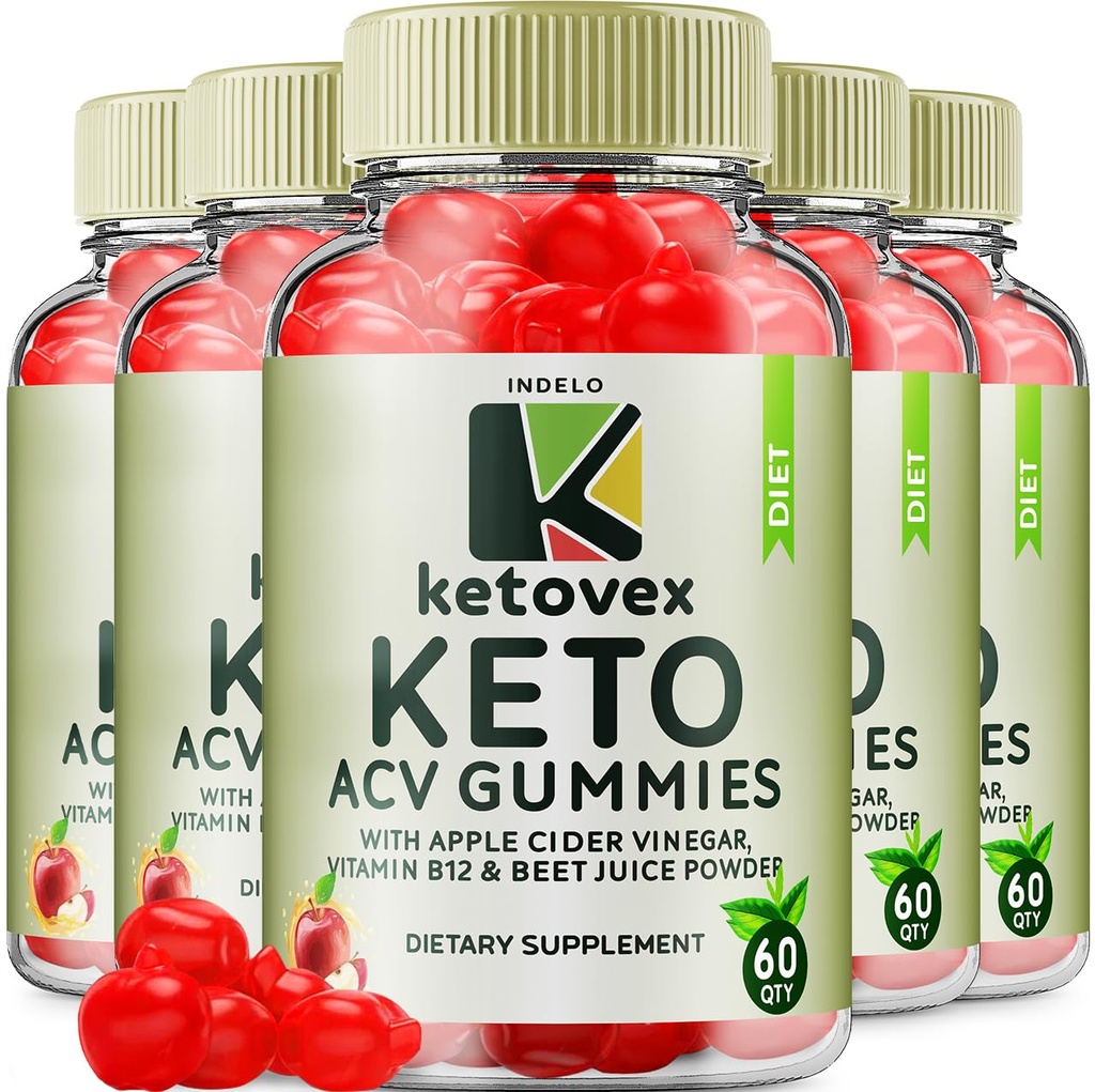 (5 Pack) Ketovex Keto BHB Gummies Formula avanzata, Ketovex BHB Gestione del peso ACV Gummies Recensioni, Ketovex ACV Keto Vex BHB Gomitas Ketosis, Ketovex Gummies, B12 (300 Gummies)