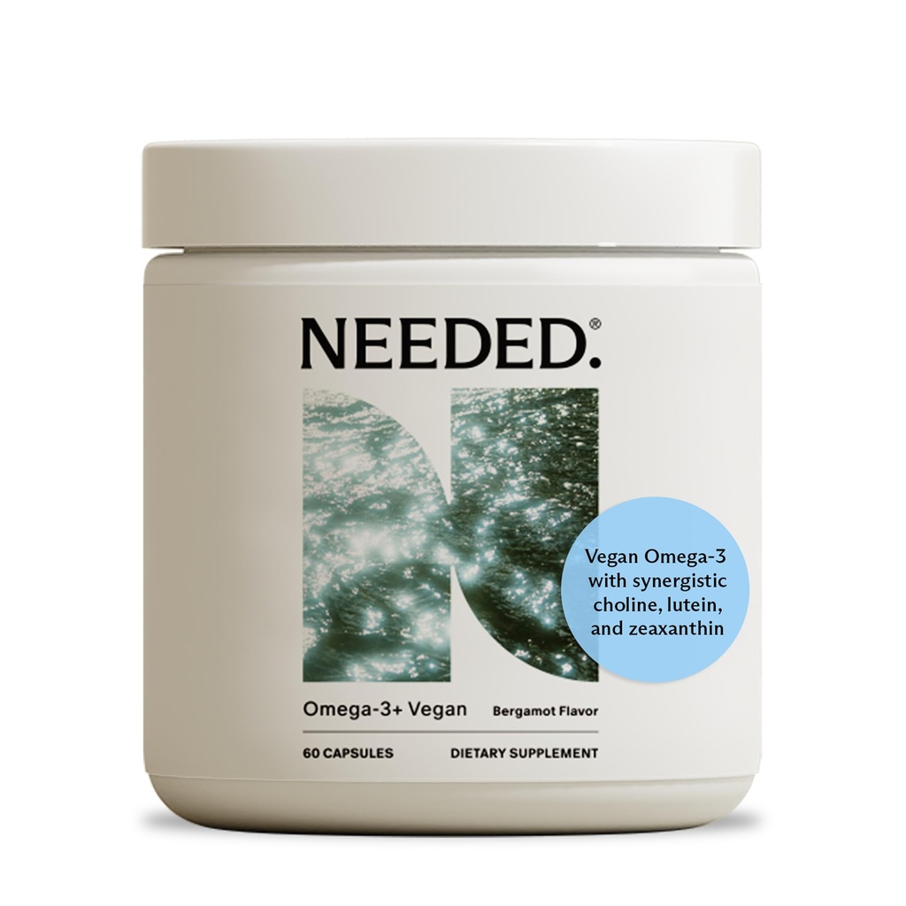 Ne ho bisogno. Prenatal Omega-3 - Dose ad alta potenza di Sustainable Sourced Fish Oil, Bergamot Flavor, 1000mg DHA, 1000mg EPA, Encased in un Gelatin-Free, Plant-Based Softgel Shell, 30-Day Supply