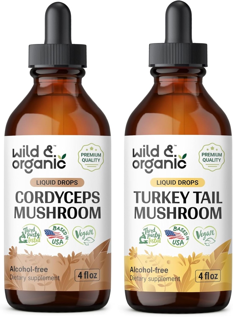 Tincture 4 fl oz & Turkey Tail Mushroom Tincture 4 fl oz