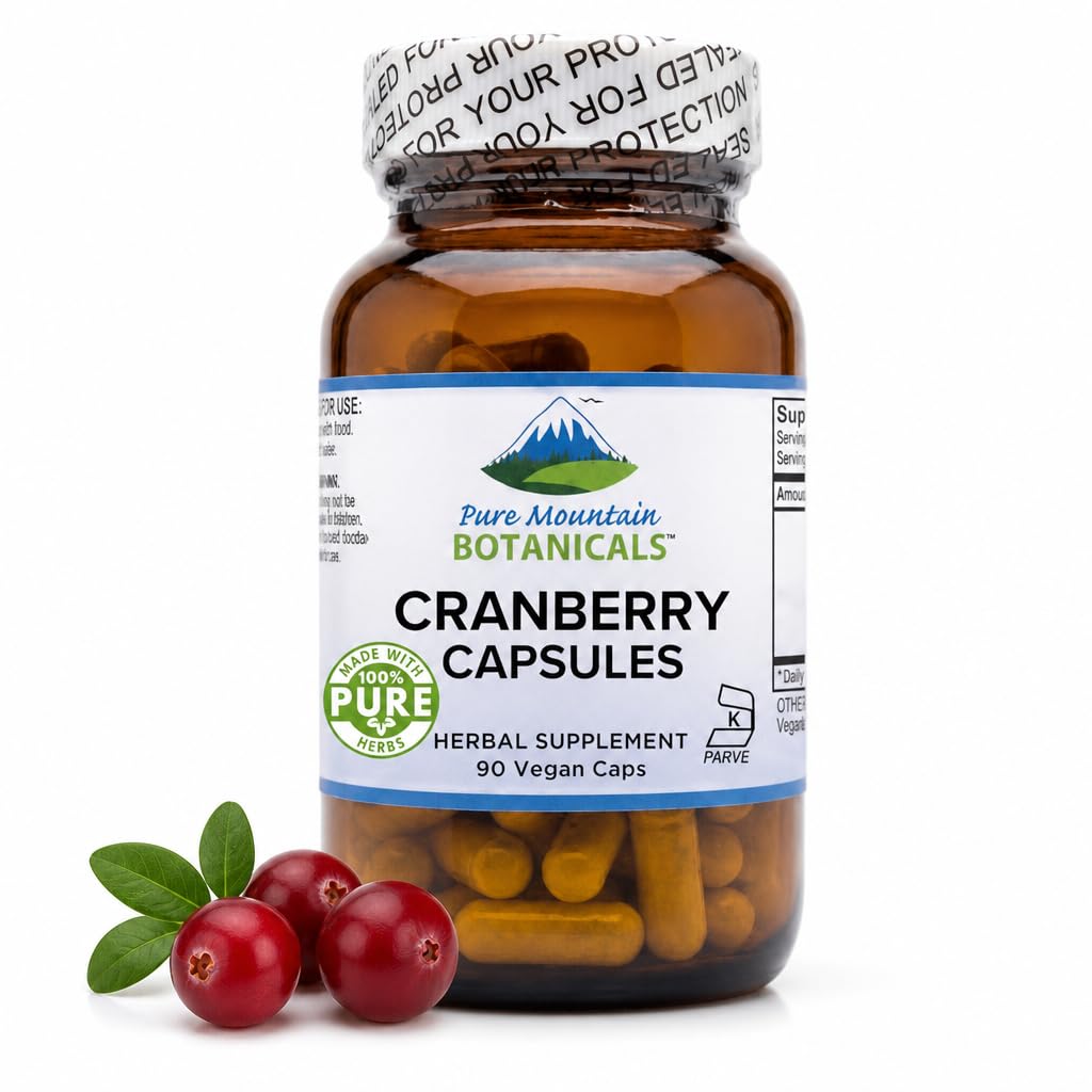 Pure Mountain Botanicals Pillole di mirtillo Kosher Vegan Capsule con 400 mg di estratto di mirtillo concentrato supplemento