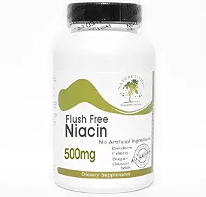 Flush Free Niacin 500mg ~ 90 capsule - No Additivi ~ Integratori di natura