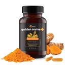 UpWellness Golden Revive + Joint Support Supplement Con Turmeric con Pepe Nero, Quercetina e Magnesio- Turmeric Boswellia Supplement - 6 ingredienti attivi per la cura comune - 60 capsule