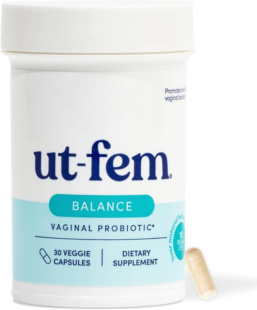 UT-Fem Balance Vaginal Probiotic | Donne Probiotico per pH Balance, Vaginal Health & Odor Support | 30 capsule