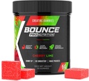 Mazzo Pro Creatina Monoidrato Gummies per Uomini e Donne, Calorie Bassa, 6G di Creatina per Serve, Vegan, Anti-Melting, Senza Glutine, Non-GMO, 2g di Creatina per Gomma (30ct, Lime di Ciliegia)