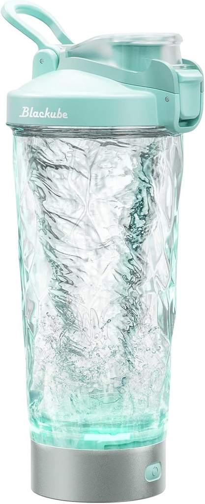 BLACKUBE Electric Protein Shaker Bottiglie - 18 oz Miscelatore ricaricabile Vortex Cup | BPA Free | Realizzato con Tritan | per la fabbricazione di frullati proteici
