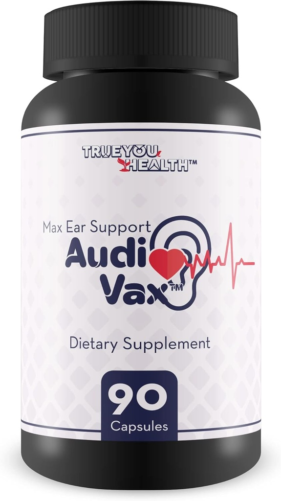 Max Ear Support Audi Vax - Ear Health Support Supplement - Promuovere la salute dell'orecchio interno e dell'orecchio medio con un flusso sanguigno migliorato - Aiuta a ridurre la perdita dell'udito & Anello dell'orecchio - Supporta la funzione uditiva sana